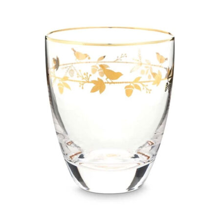 Water glas Winter Wonderland Gold 360ml | PiP Studio