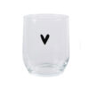 Waterglas Transparant hartje | Clayre&Eef