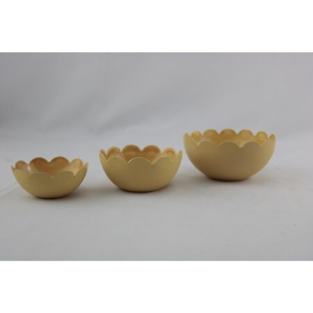 Waxinelichthouder beige set a 3 | Mansion Atmosphere