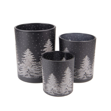 Waxinelichthouder dennenbomen S | Clayre&Eef