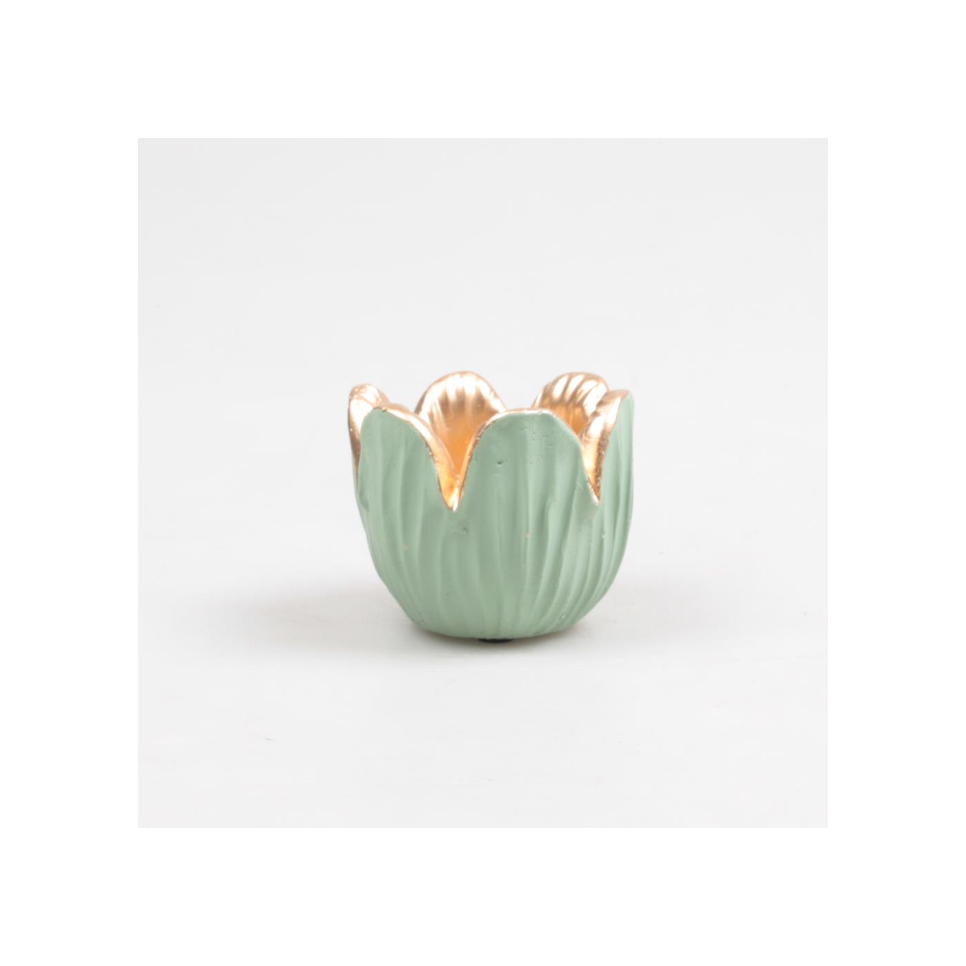 Waxinelichthouder tulp groen 8