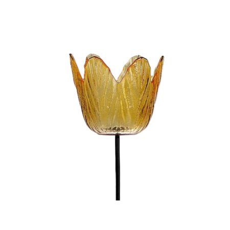 Waxinelichthouder tulp oranje Ø8