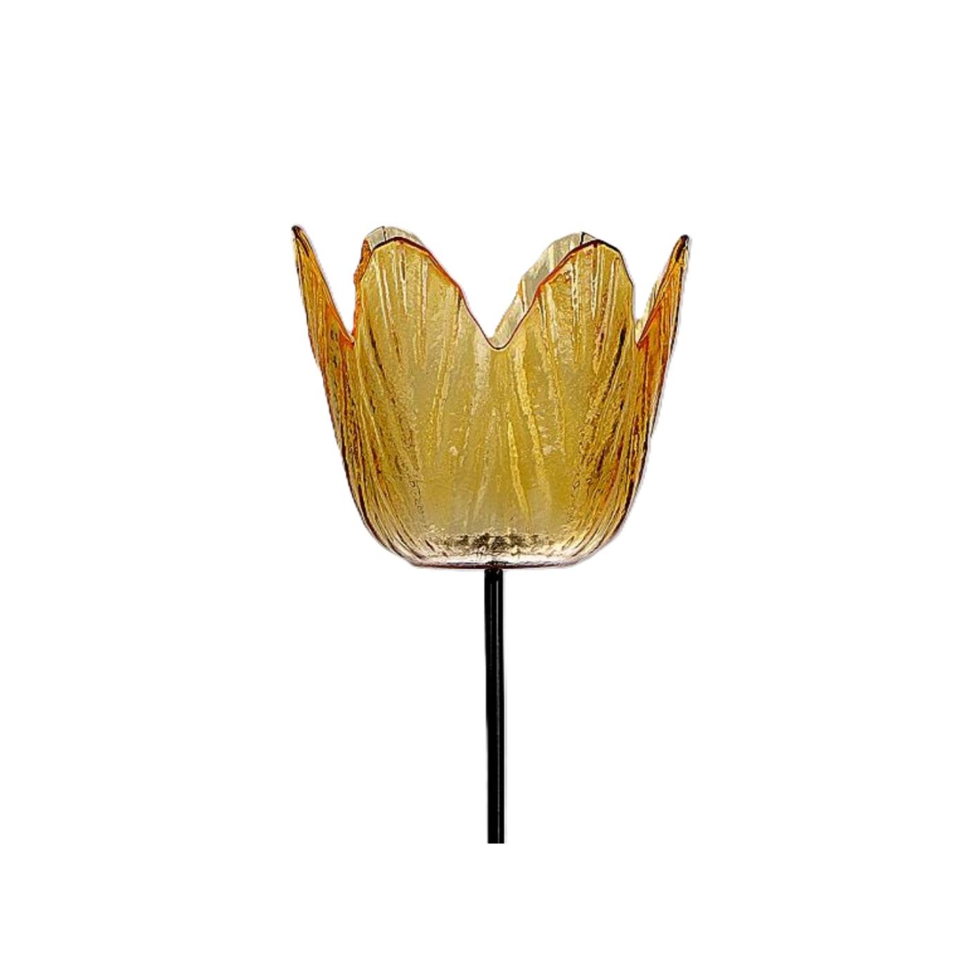 Waxinelichthouder tulp oranje Ø8