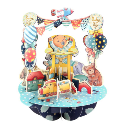 Wenskaart 3D Baby Boy |
