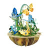 Wenskaart 3D Butterfly and Dragonfly |