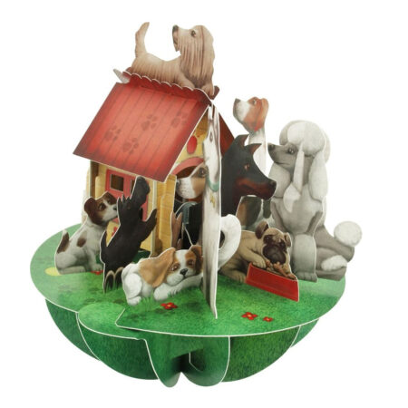 Wenskaart 3D Dogs & Kennel |
