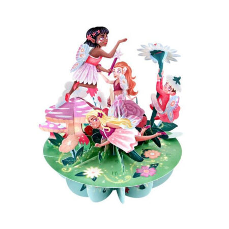 Wenskaart 3D Fairy Garden |
