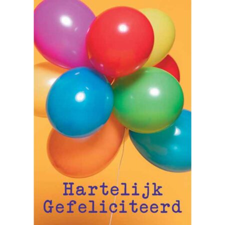 Wenskaarten Gefeliciteerd pak a 10 stuks | Merkloos