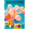 Wenskaarten Gefeliciteerd pak a 10 stuks | Merkloos