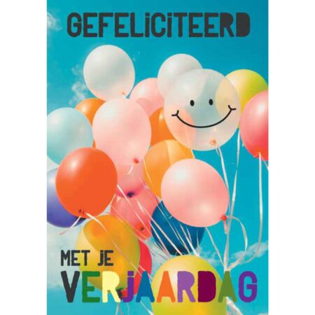 Wenskaarten Gefeliciteerd pak a 10 stuks | Merkloos