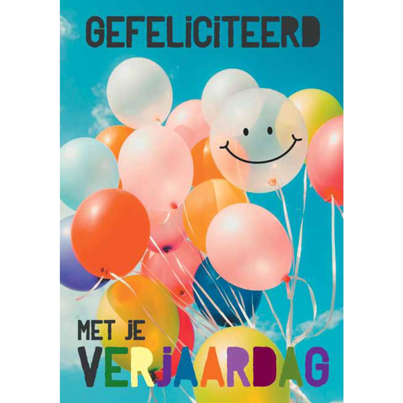 Wenskaarten Gefeliciteerd pak a 10 stuks | Merkloos