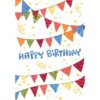 Wenskaarten Happy Birthday pak 10 stuks | Merkloos