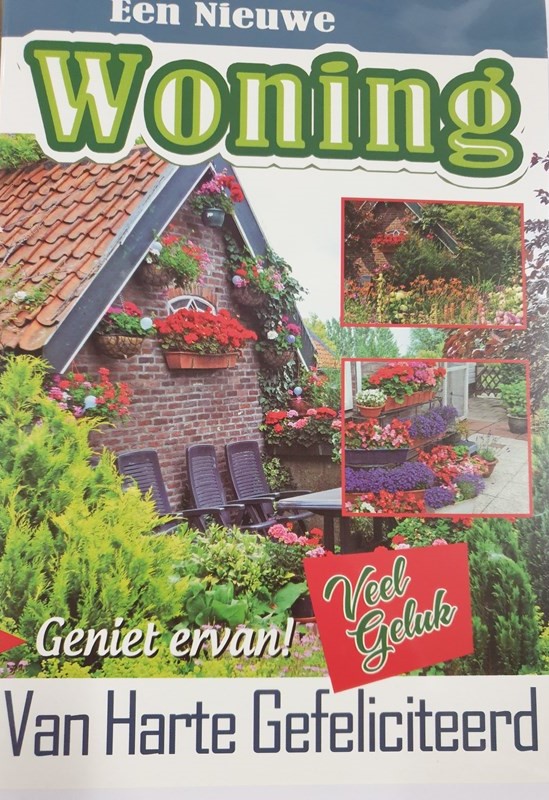 Wenskaarten Nieuwe Woning pak a 10 stuks | Merkloos