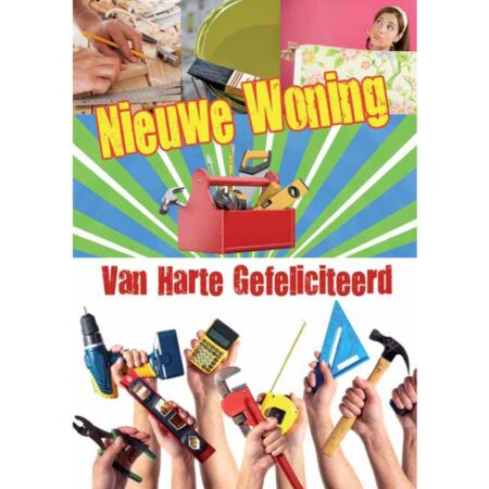 Wenskaarten Nieuwe Woning pak a 10 stuks | Merkloos