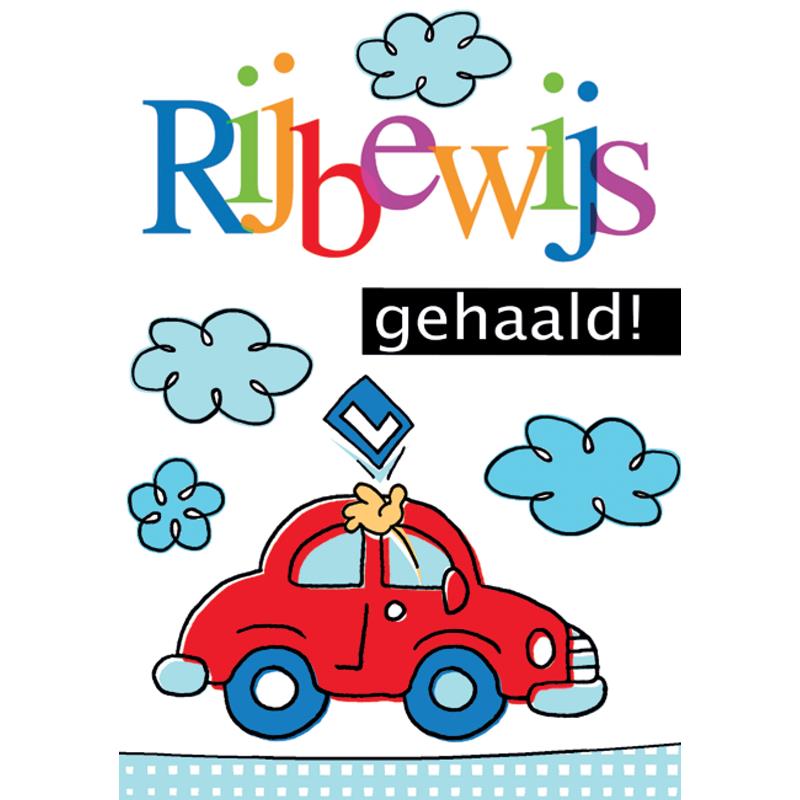 Wenskaarten Rijbewijs pak a 10 stuks | Merkloos