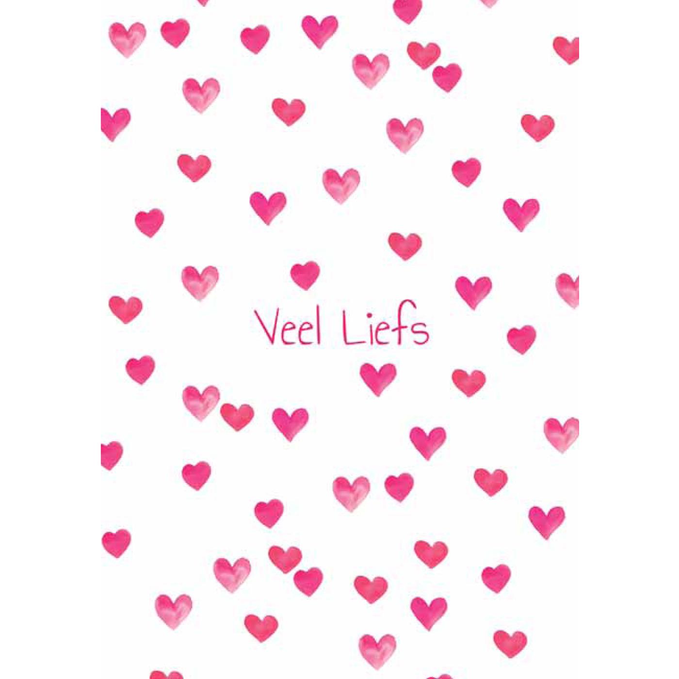 Wenskaarten veel liefs10 stuks | Merkloos