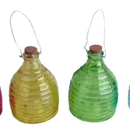 Wespenvanger ribbel glas 21cm | Merkloos