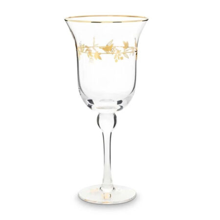 Wijn glas Winter Wonderland Gold 360ml | PiP Studio
