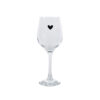 Wijnglas met hartje 300ml | Clayre&Eef