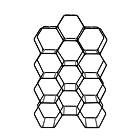 Wijnrek Salbris 12 flessen zwart | Light & Living