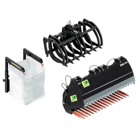 Wiking Accessoireset voorlader Set B zwart 1:32 | Wiking