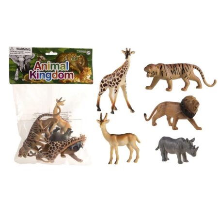 Wilde dieren 12-15cm zak a 5 stuks | Merkloos