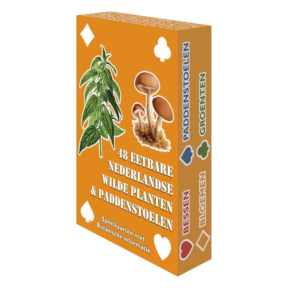 Wilderniskaarten - Eetbare Flora - Speelkaarten + Mini Survival Gids |