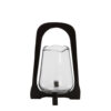 Windlicht Anosy glas hout zwart L |
