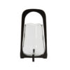 Windlicht Anosy glas hout zwart S |