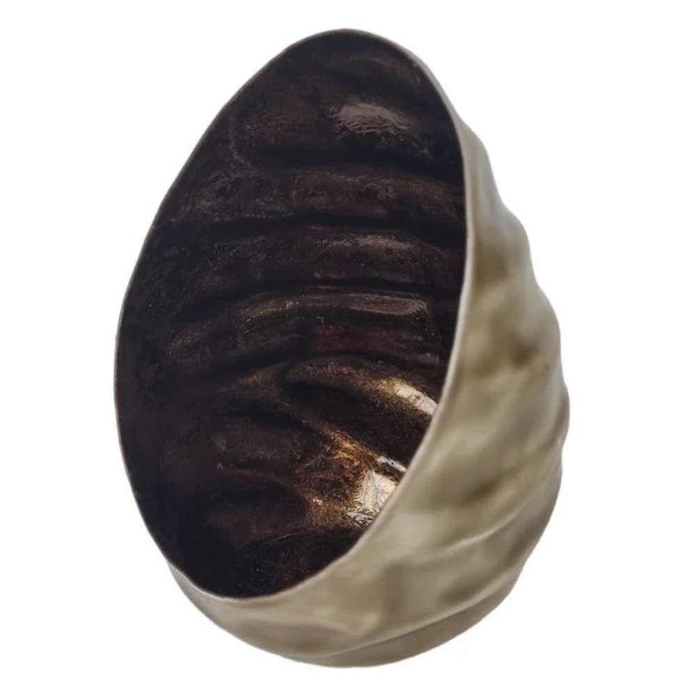 Windlicht Egg Iron Votive Brown L |