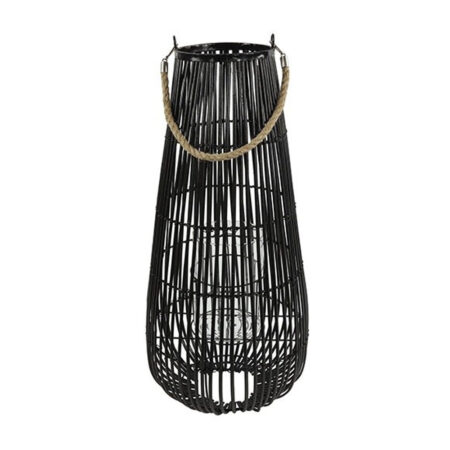 Windlicht Madia zwart L |