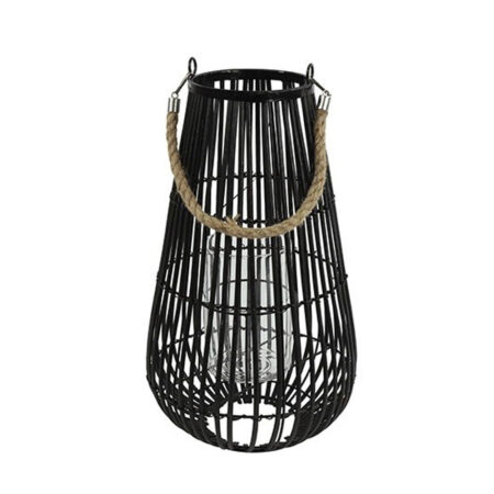 Windlicht Madia zwart M |
