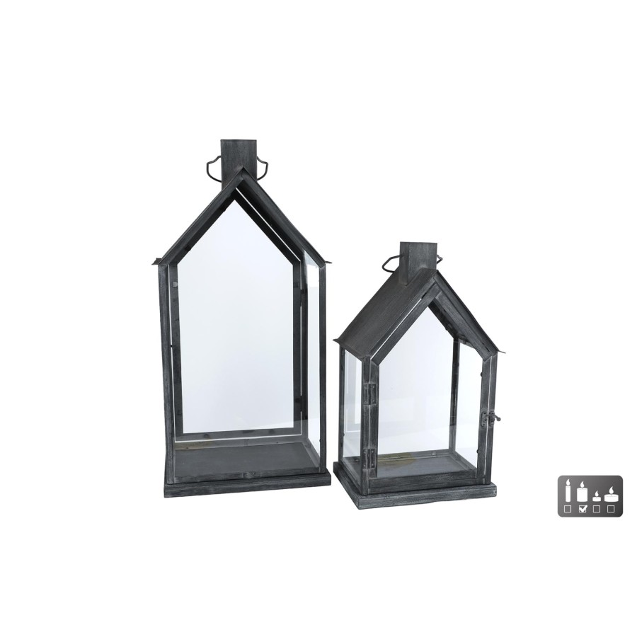 Windlicht Set Van 2 |