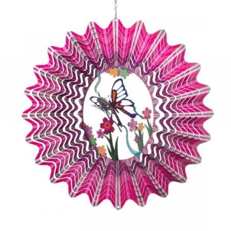 Windspinner vlinder Spin Art pink | Spin Art