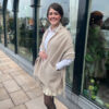 Wintersjaal met zakken cream | Belpo Leather Care