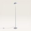 Wistro - Staande lamp Wit Metaal 150 cm - Modern design - Woonkamer lamp - Mat - E27 fitting - Met voetschakelaar | LUSENZ