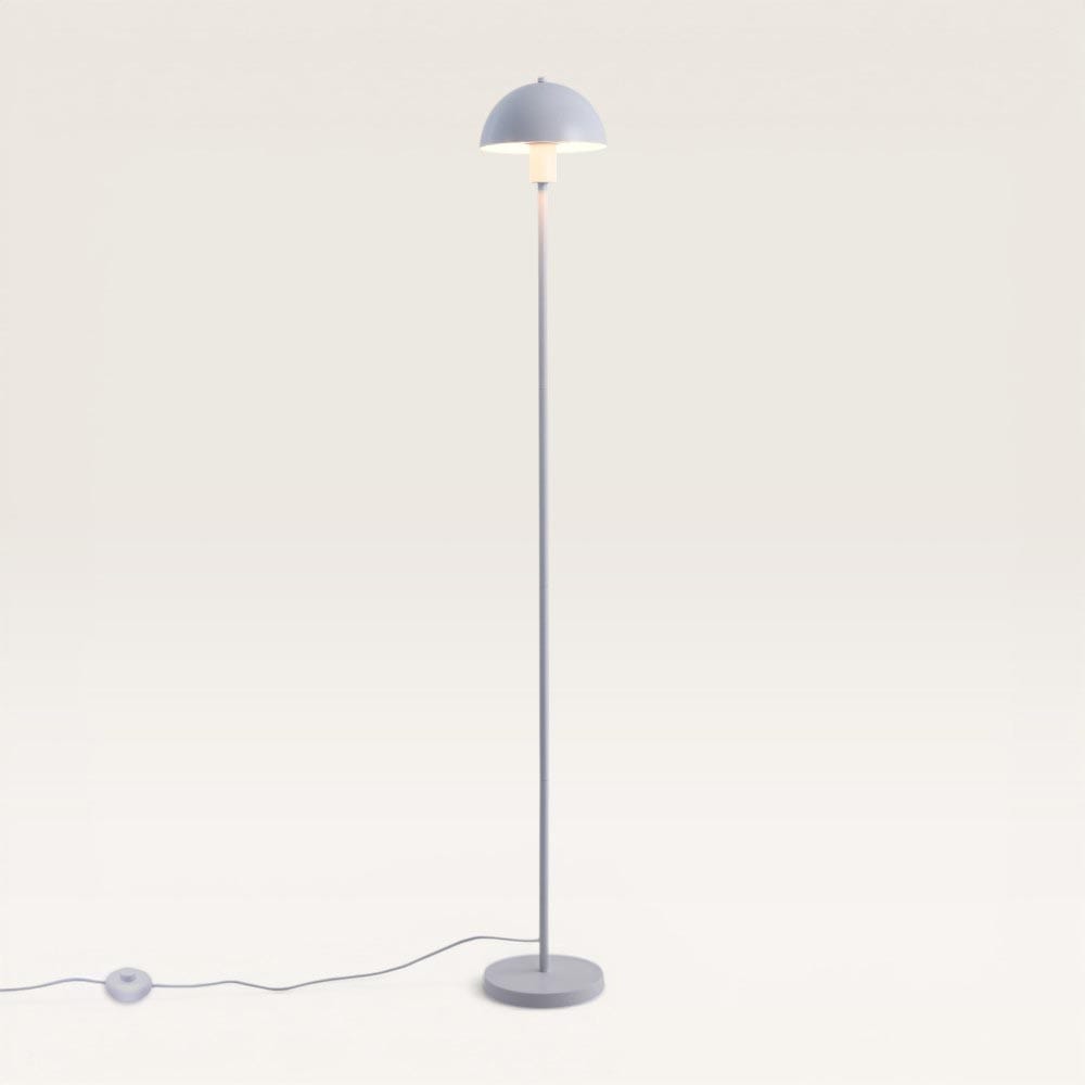 Wistro - Staande lamp Wit Metaal 150 cm - Modern design - Woonkamer lamp - Mat - E27 fitting - Met voetschakelaar | LUSENZ
