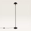 Wistro Zwarte Staande lamp Metaal 150 cm - Modern design - Woonkamer lamp - Mat - E27 fitting - Met voetschakelaar | LUSENZ