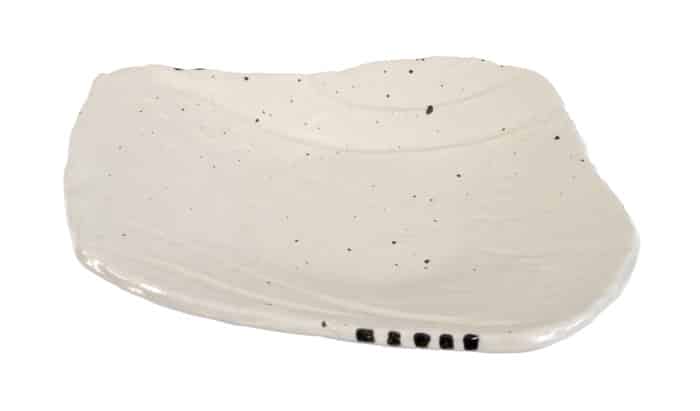 Wit Bord - Large Plates - Organisch Design - 21 x 17cm | Tokyo Design Studio