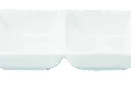 Wit Rechthoekig Bord - White Series - 2-delig - 14 x 7 x 3cm | The Oriental Selection