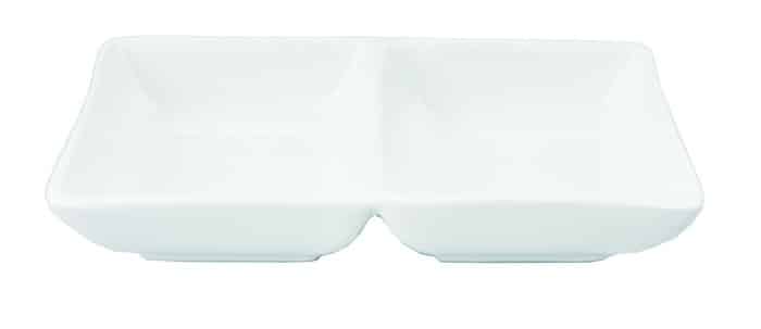 Wit Rechthoekig Bord - White Series - 2-delig - 14 x 7 x 3cm | The Oriental Selection