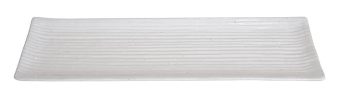 Wit Rechthoekig Serveer Bord - The Oriental Shop - Porselein - 33.2 x 10.5 cm