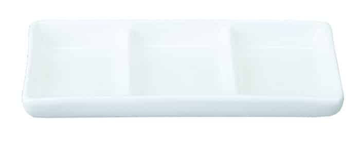 Wit Sausbord - White Series - 3-delig - 20.5 x 8.25cm | The Oriental Selection