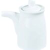 Wit keramisch sojasaus kannetje - White Series - 190ml 12x7cm | The Oriental Selection