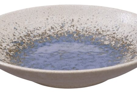 Wit/Blauw Bord - Minoyaki - Diameter 23 cm x Hoogte 5 cm | Tokyo Design Studio