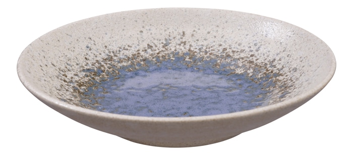 Wit/Blauw Bord - Minoyaki - Diameter 23 cm x Hoogte 5 cm | Tokyo Design Studio