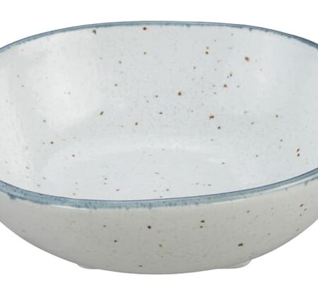 Wit/Blauwe Ovale Kom - Hamptons Collectie - 9 x 3 cm | Geen Merk