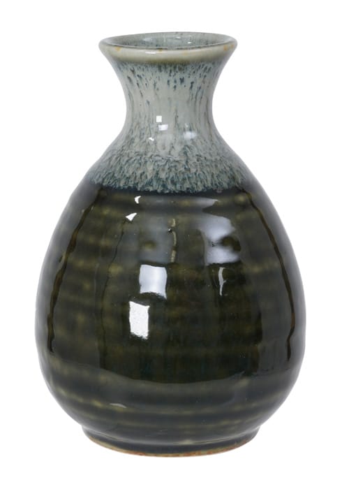 Wit/Groene Sakefles - Keramiek - 8 x 12.5 cm | Tokyo Design Studio
