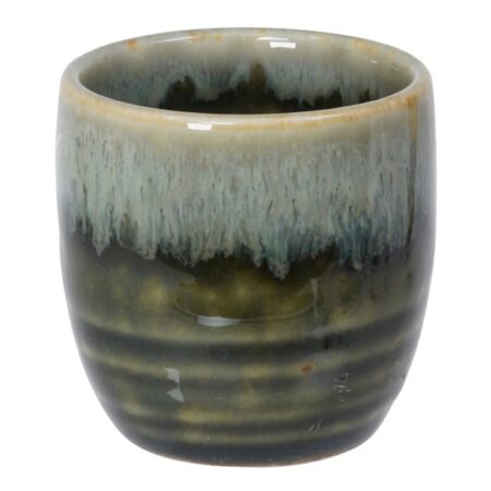 Wit/Groene Sakekop - Keramiek - 4.5 x 4.5 cm | Tokyo Design Studio