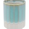 Wit/Lichtblauwe Theekop - Oosters Motief - 7.8 x 10.2 cm | Tokyo Design Studio